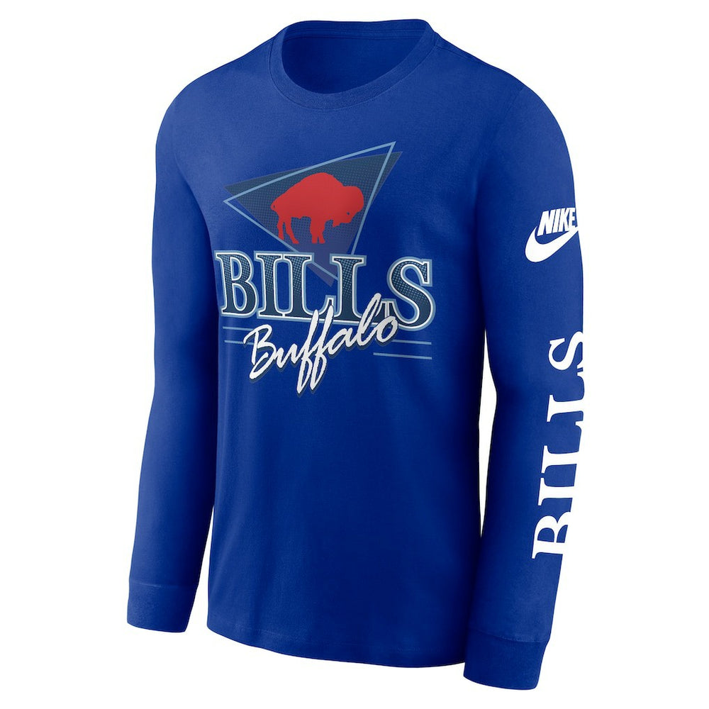 Buffalo Bills Rewind Long Sleeve T-Shirt - Royal T-shirts