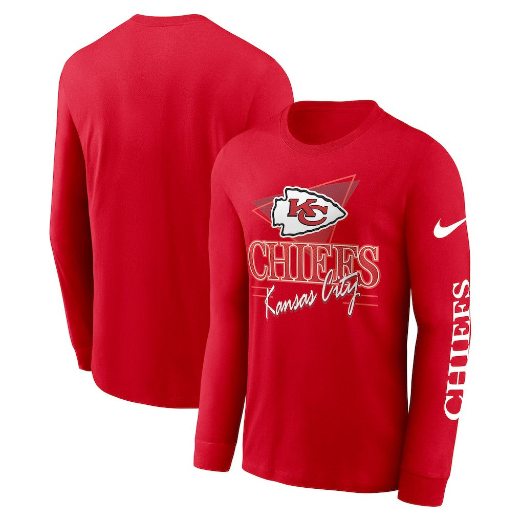 Kansas City Chiefs Rewind Long Sleeve T-Shirt - Red T-shirts
