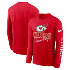 Kansas City Chiefs Rewind Long Sleeve T-Shirt - Red T-shirts