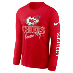 Kansas City Chiefs Rewind Long Sleeve T-Shirt - Red T-shirts