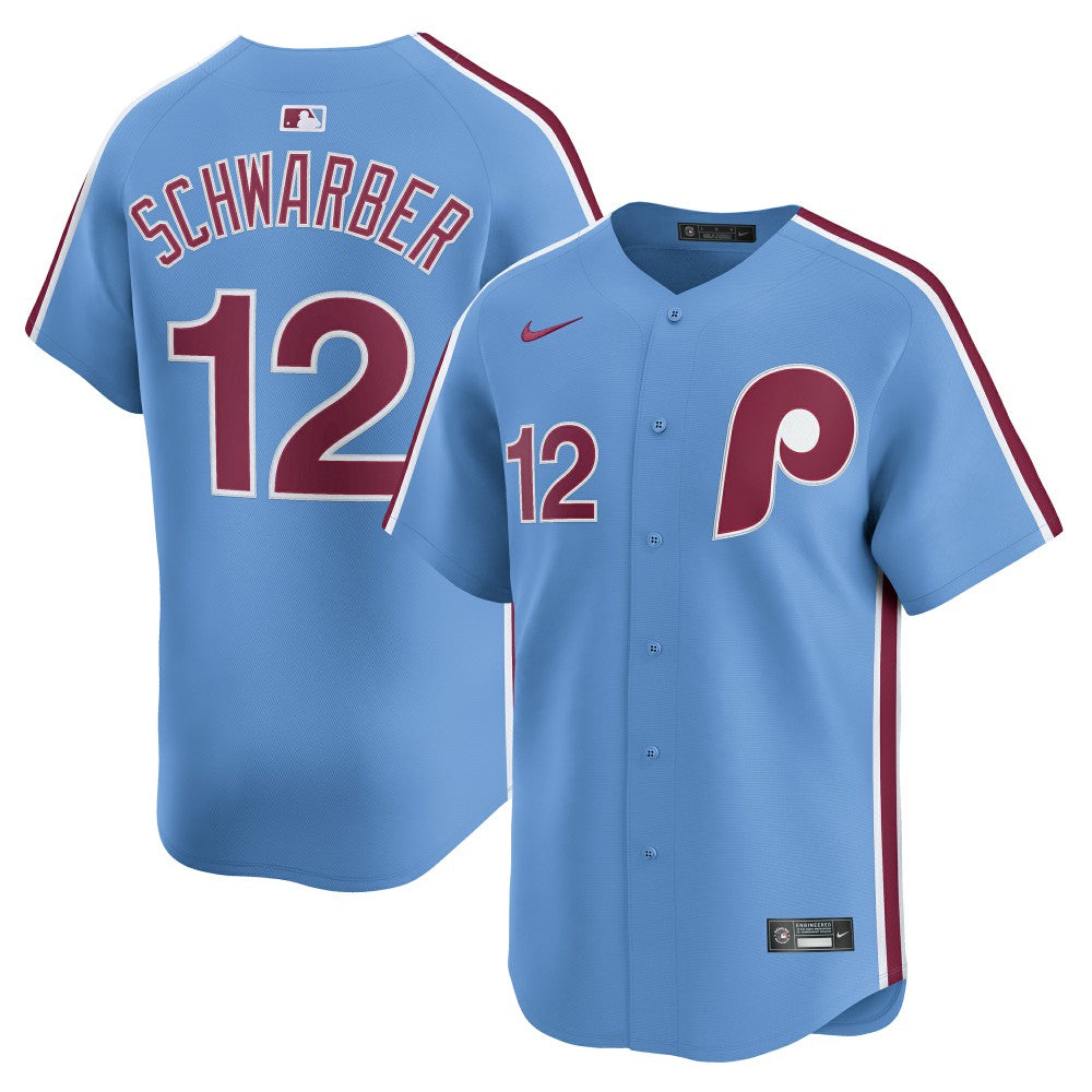 Kyle Schwarber Philadelphia Phillies Nike Alternate Limited Jersey - Light Blue Jerseys