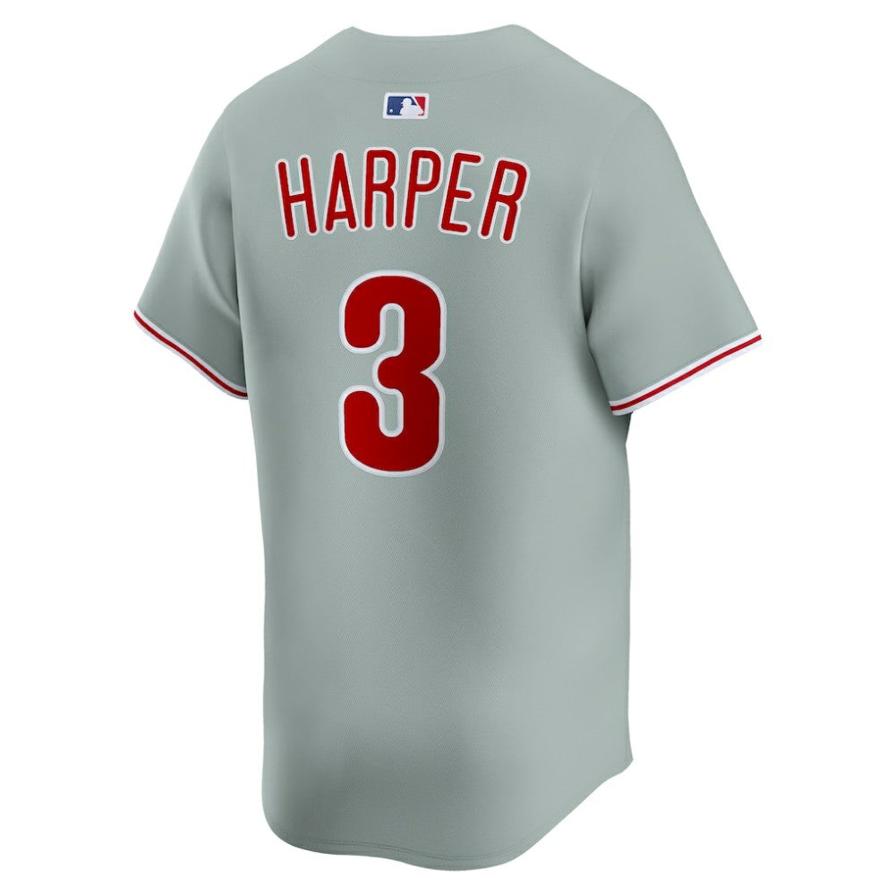 Bryce Harper Philadelphia Phillies Nike Road Limited Player Jersey - Gray Jerseys