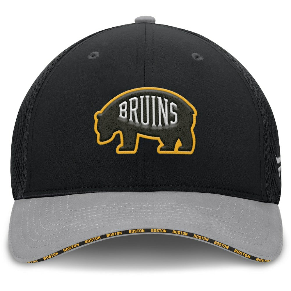Boston Bruins Fanatics Fundamentals Span Flex Hat - Black | US 202777469