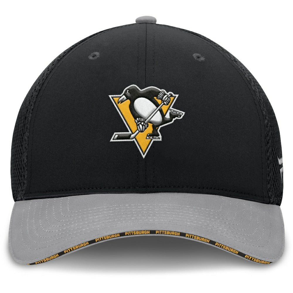 Pittsburgh Penguins Fanatics Fundamentals Span Flex Hat - Black | US 202777473