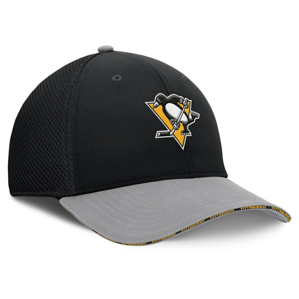 Pittsburgh Penguins Fanatics Fundamentals Span Flex Hat - Black | US 202777473