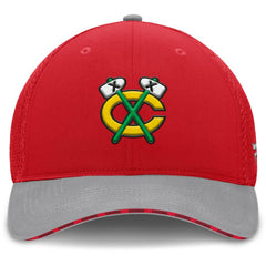 Chicago Blackhawks Fanatics Fundamentals Span Flex Hat - Red | US 202777487