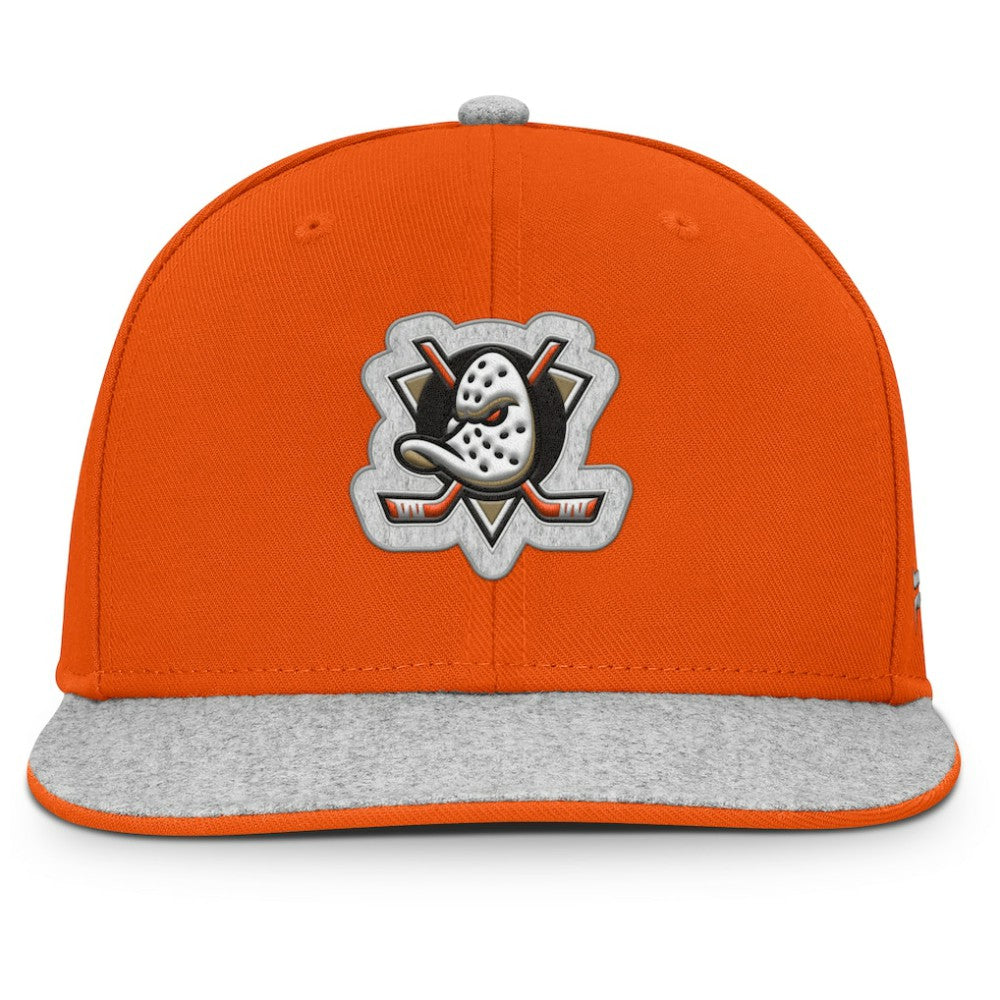 Anaheim Ducks Fanatics Fundamentals Loden Snapback Hat - Orange | US 202777490