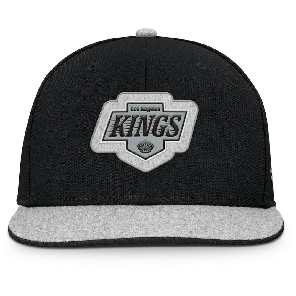 Los Angeles Kings Fanatics Fundamentals Loden Snapback Hat - Black | US 202777496
