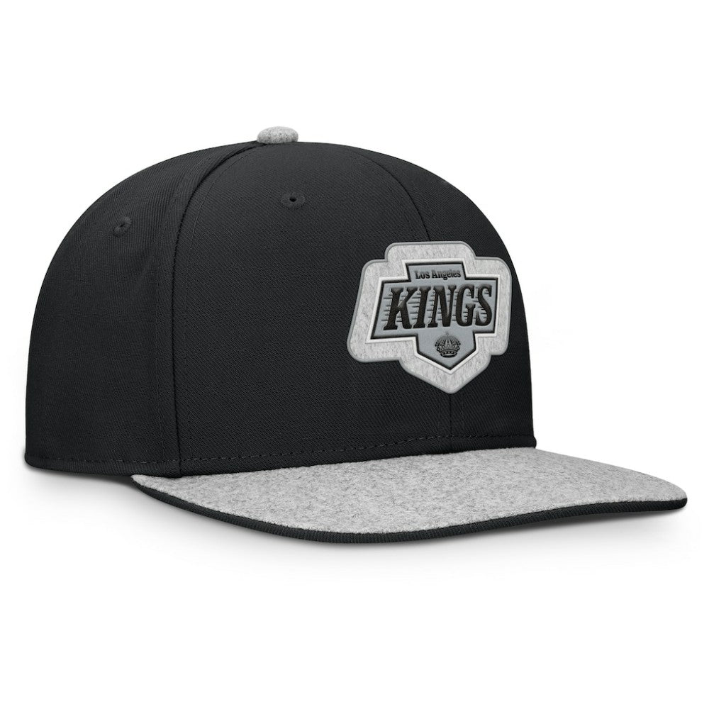 Los Angeles Kings Fanatics Fundamentals Loden Snapback Hat - Black | US 202777496