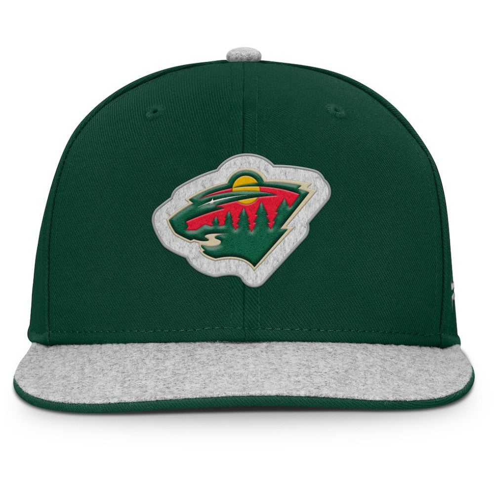 Minnesota Wild Fanatics Fundamentals Loden Snapback Hat - Green | US 202777497