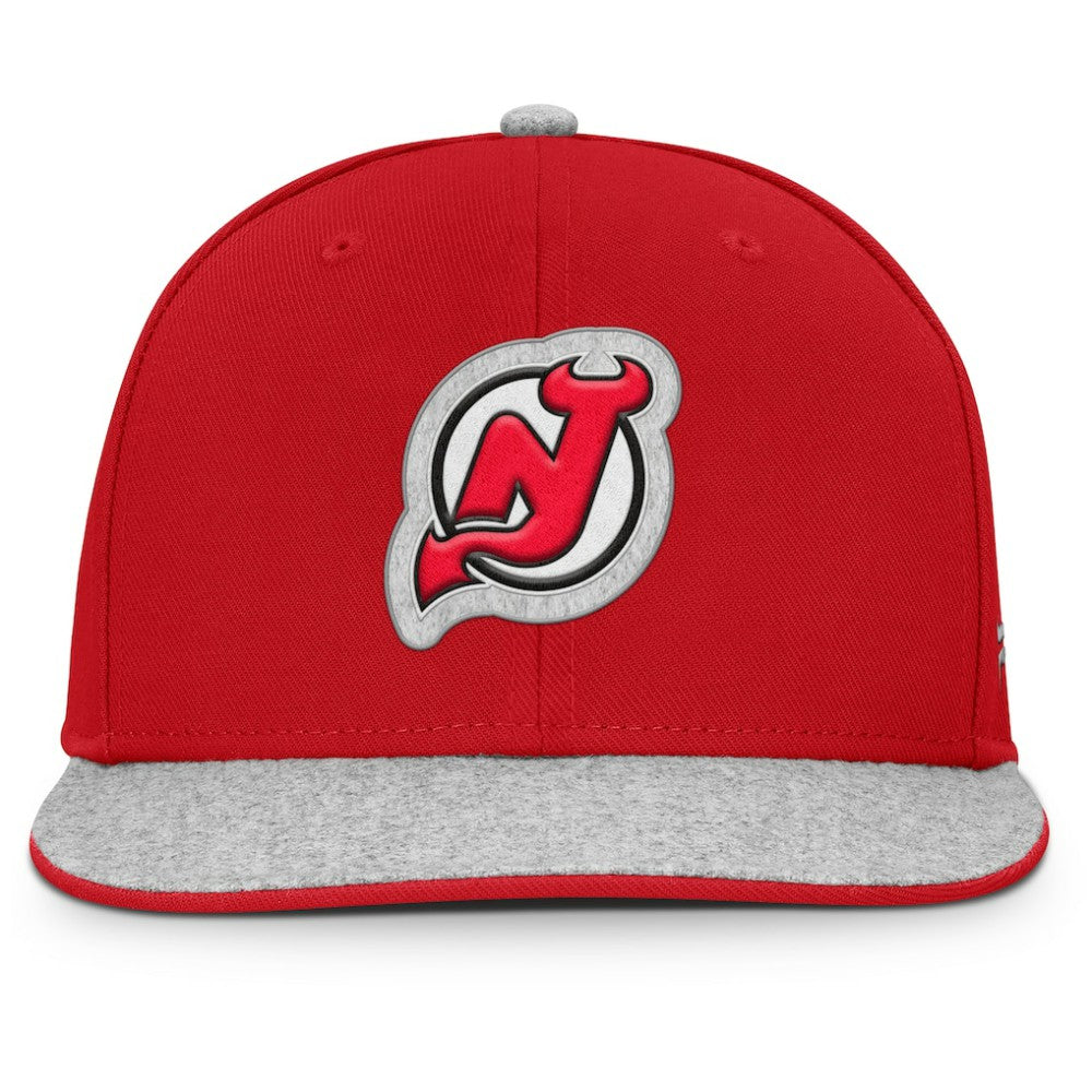 New Jersey Devils Fanatics Fundamentals Loden Snapback Hat - Red | US 202777498