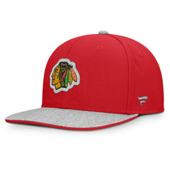 Chicago Blackhawks Fanatics Fundamentals Loden Snapback Hat - Red | US 202777500
