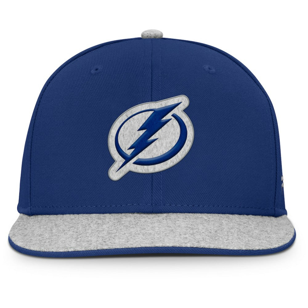 Tampa Bay Lightning Fanatics Fundamentals Loden Snapback Hat - Blue | US 202777502