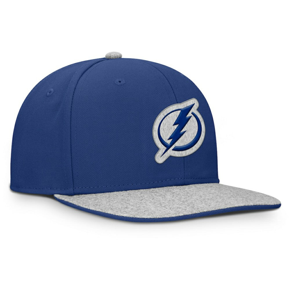 Tampa Bay Lightning Fanatics Fundamentals Loden Snapback Hat - Blue | US 202777502