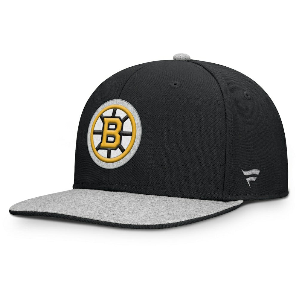 Boston Bruins Fanatics Fundamentals Loden Snapback Hat - Black | US 202777504