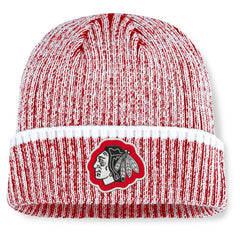 Chicago Blackhawks Fanatics Fundamental Haze Cuffed Knit Hat - Red/White | US 202777510