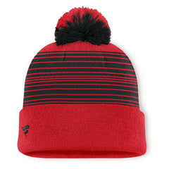 Chicago Blackhawks Fanatics Fundamental Spirit Cuffed Pom Knit Hat - Red | US 202777568