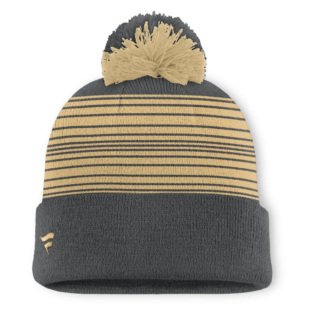 Vegas Golden Knights Fanatics Fundamental Spirit Cuffed Pom Knit Hat - Gray | US 202777572