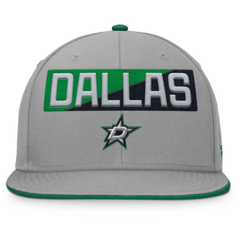 Dallas Stars Fanatics Fundamentals Duo Split Logo Snapback Hat - Gray | US 202777621