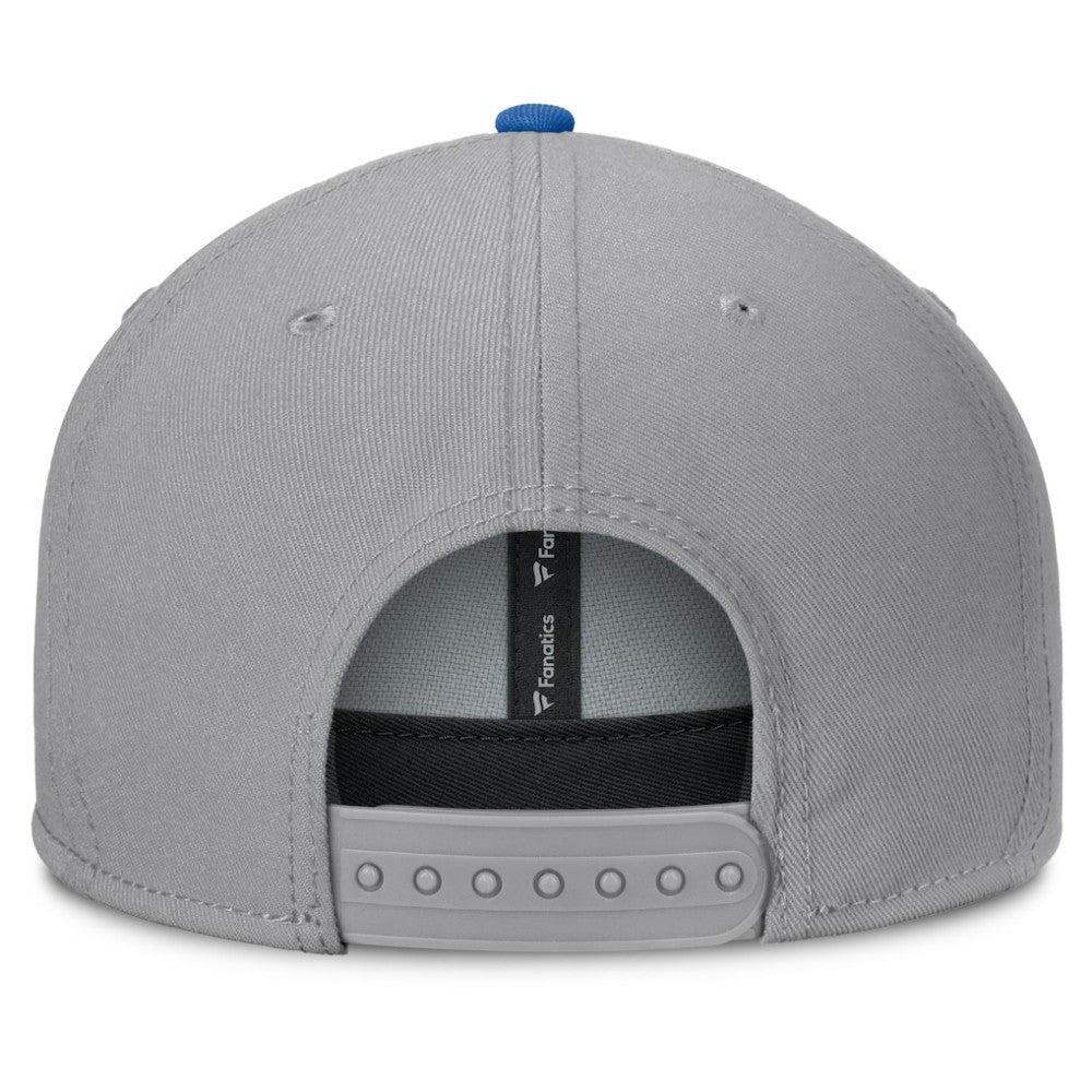 New York Rangers Fanatics Fundamentals Duo Split Logo Snapback Hat - Gray | US 202777622