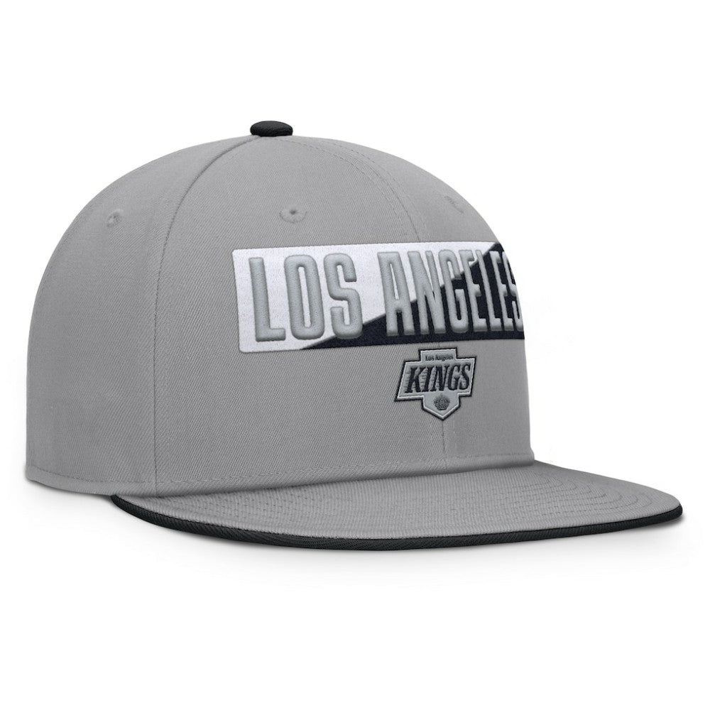 Los Angeles Kings Fanatics Fundamentals Duo Split Logo Snapback Hat - Gray | US 202777623