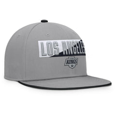 Los Angeles Kings Fanatics Fundamentals Duo Split Logo Snapback Hat - Gray | US 202777623