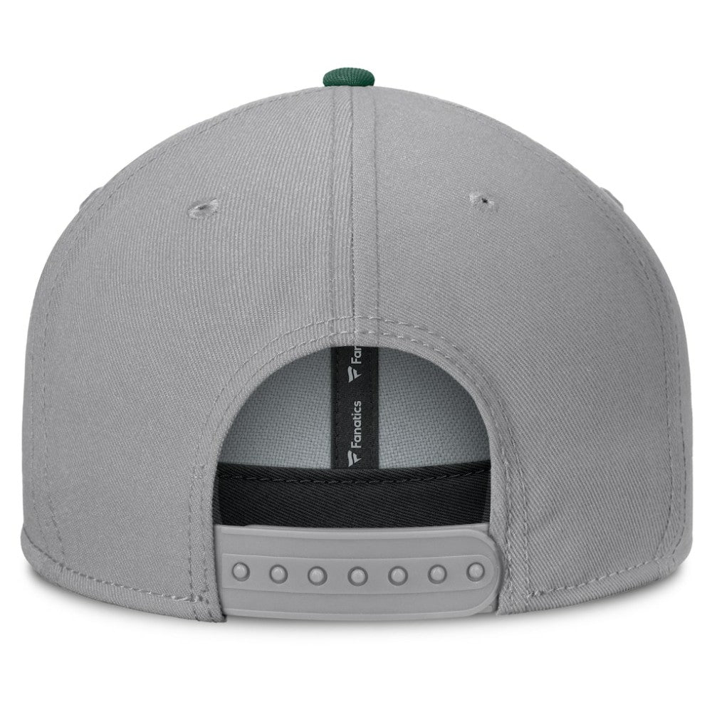 Minnesota Wild Fanatics Fundamentals Duo Split Logo Snapback Hat - Gray | US 202777624