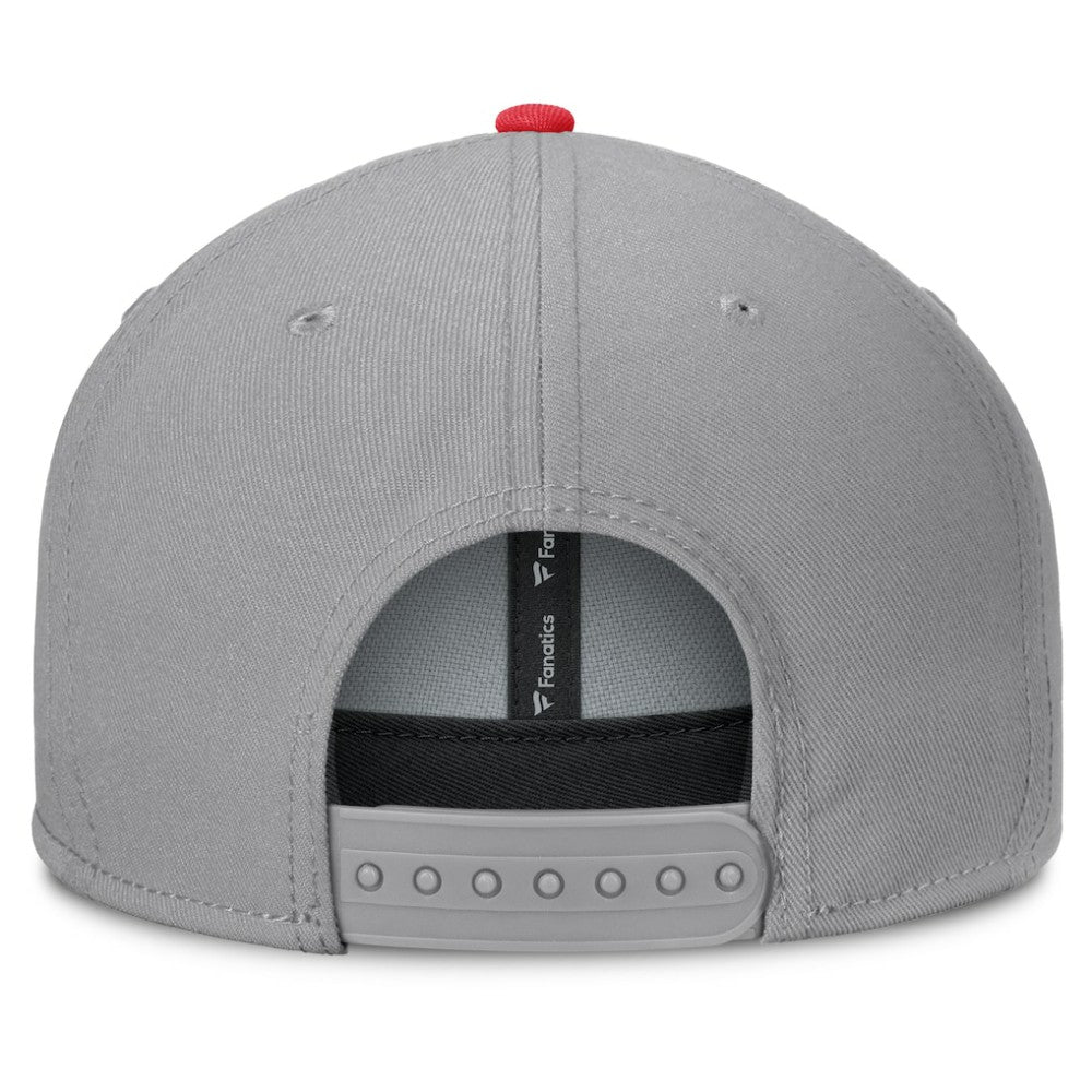 New Jersey Devils Fanatics Fundamentals Duo Split Logo Snapback Hat - Gray | US 202777625