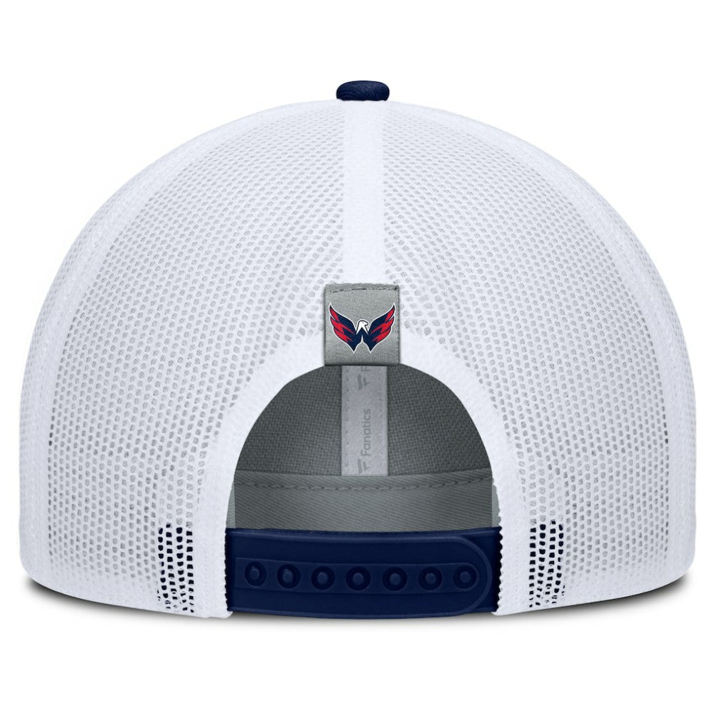 Washington Capitals Fanatics Fundamental Adapt Trucker Adjustable Hat - Gray/Navy | US 202777662