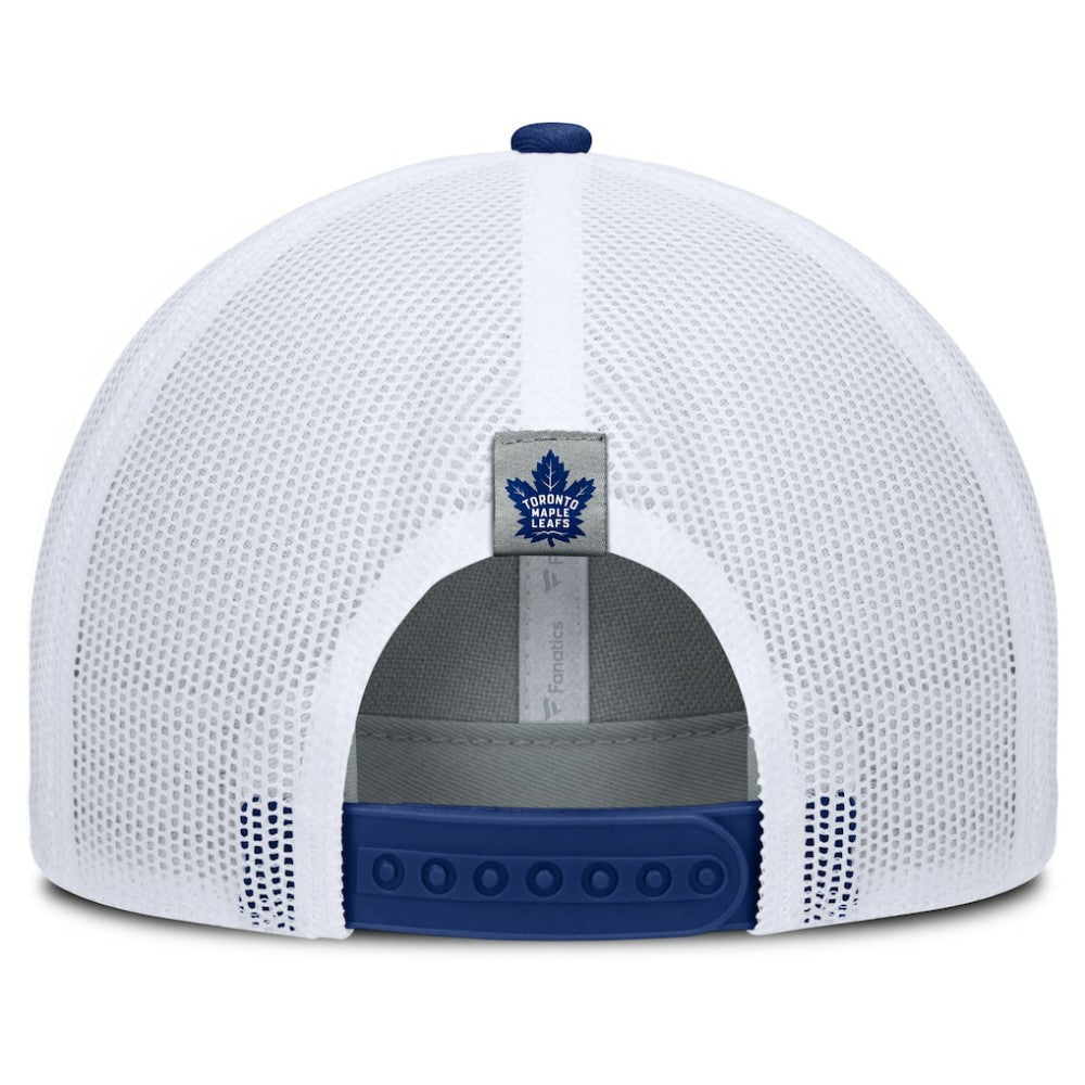 Toronto Maple Leafs Fanatics Fundamental Adapt Trucker Adjustable Hat - Gray/Blue | US 202777671