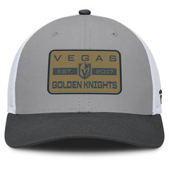 Vegas Golden Knights Fanatics Fundamental Adapt Trucker Adjustable Hat - Gray/Charcoal | US 202777674