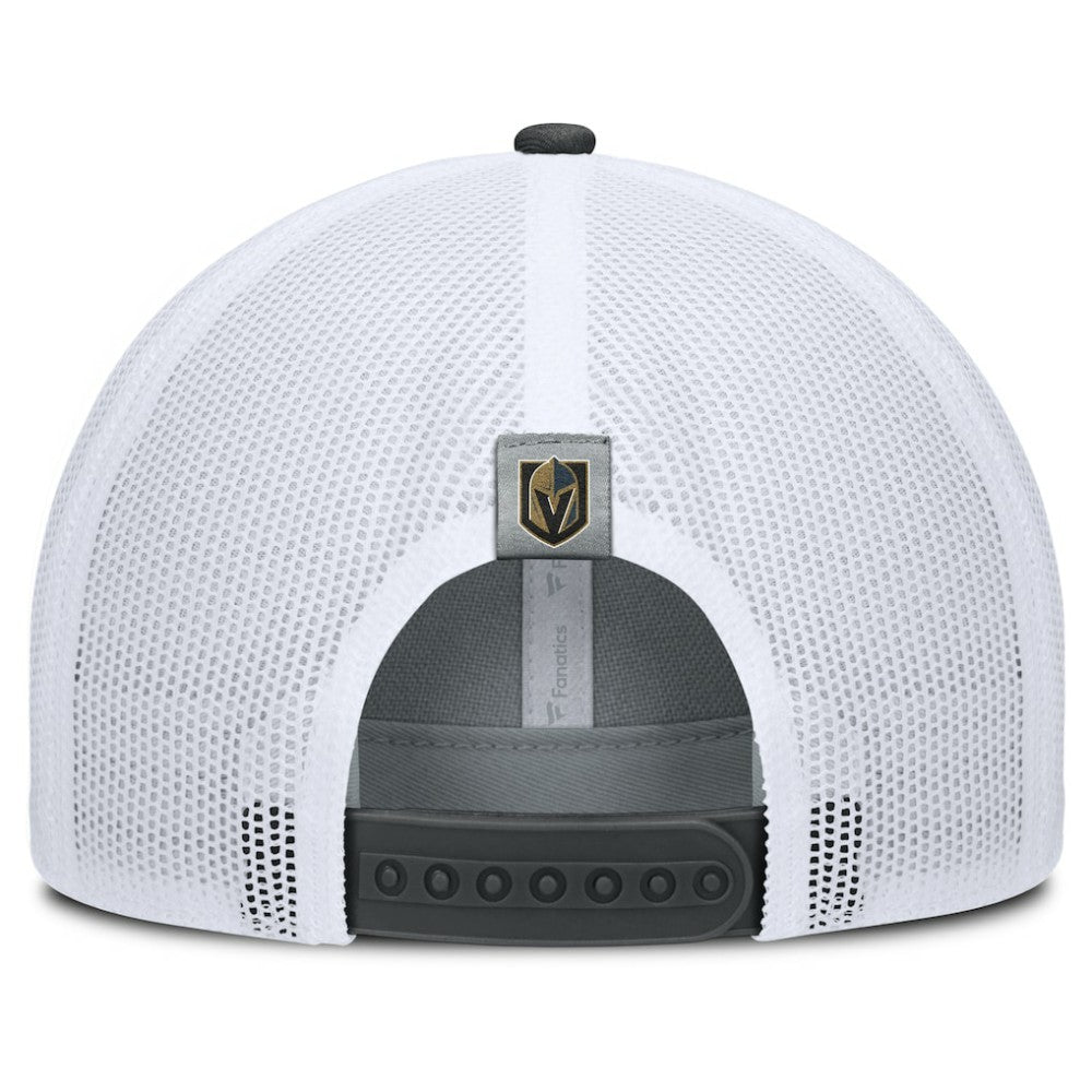 Vegas Golden Knights Fanatics Fundamental Adapt Trucker Adjustable Hat - Gray/Charcoal | US 202777674