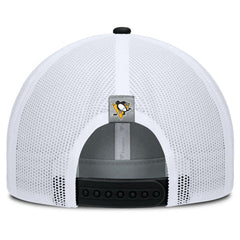 Pittsburgh Penguins Fanatics Fundamental Adapt Trucker Adjustable Hat - Gray/Black | US 202777680