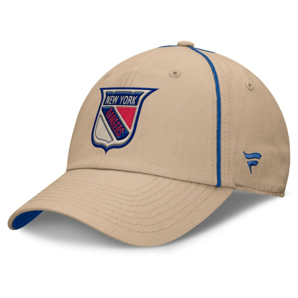 New York Rangers Fanatics Heritage Setoff Adjustable Hat - Tan | US 202777697
