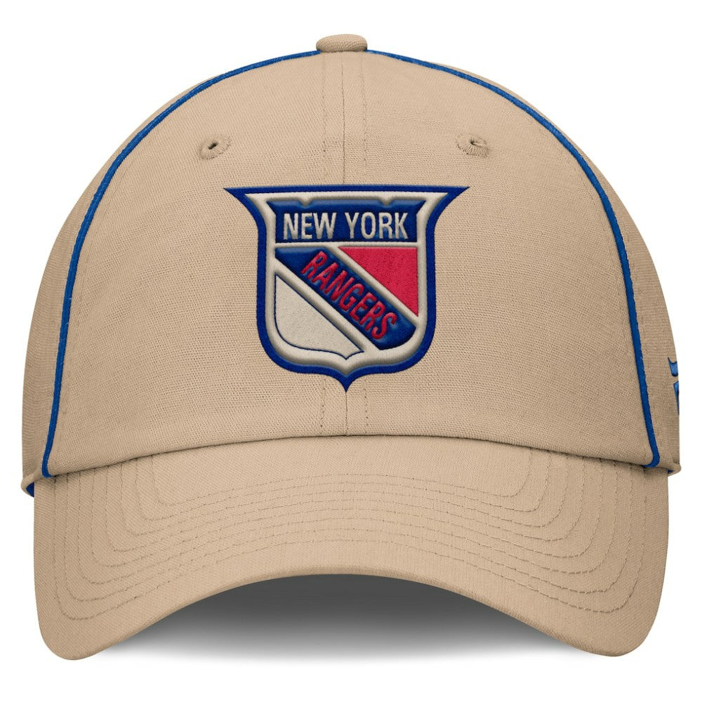 New York Rangers Fanatics Heritage Setoff Adjustable Hat - Tan | US 202777697
