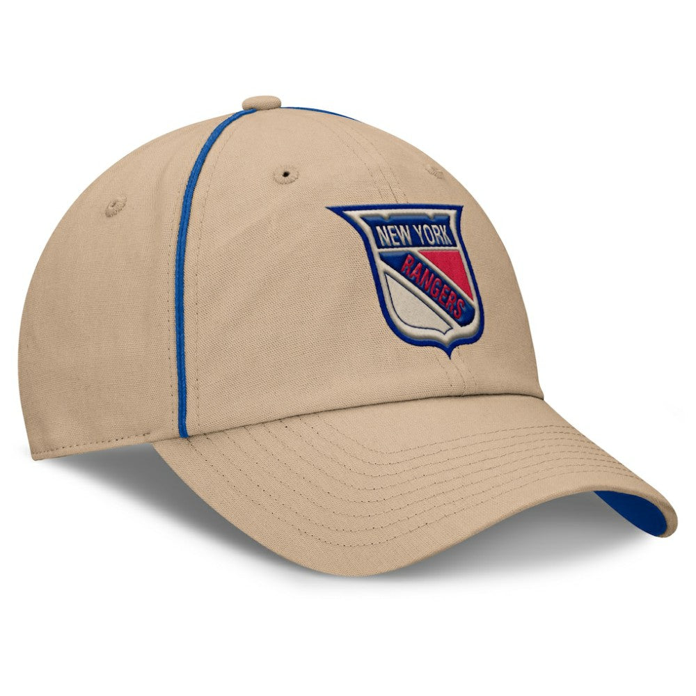New York Rangers Fanatics Heritage Setoff Adjustable Hat - Tan | US 202777697