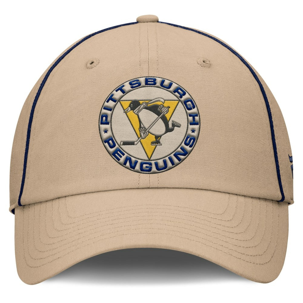 Pittsburgh Penguins Fanatics Heritage Setoff Adjustable Hat - Tan | US 202777699