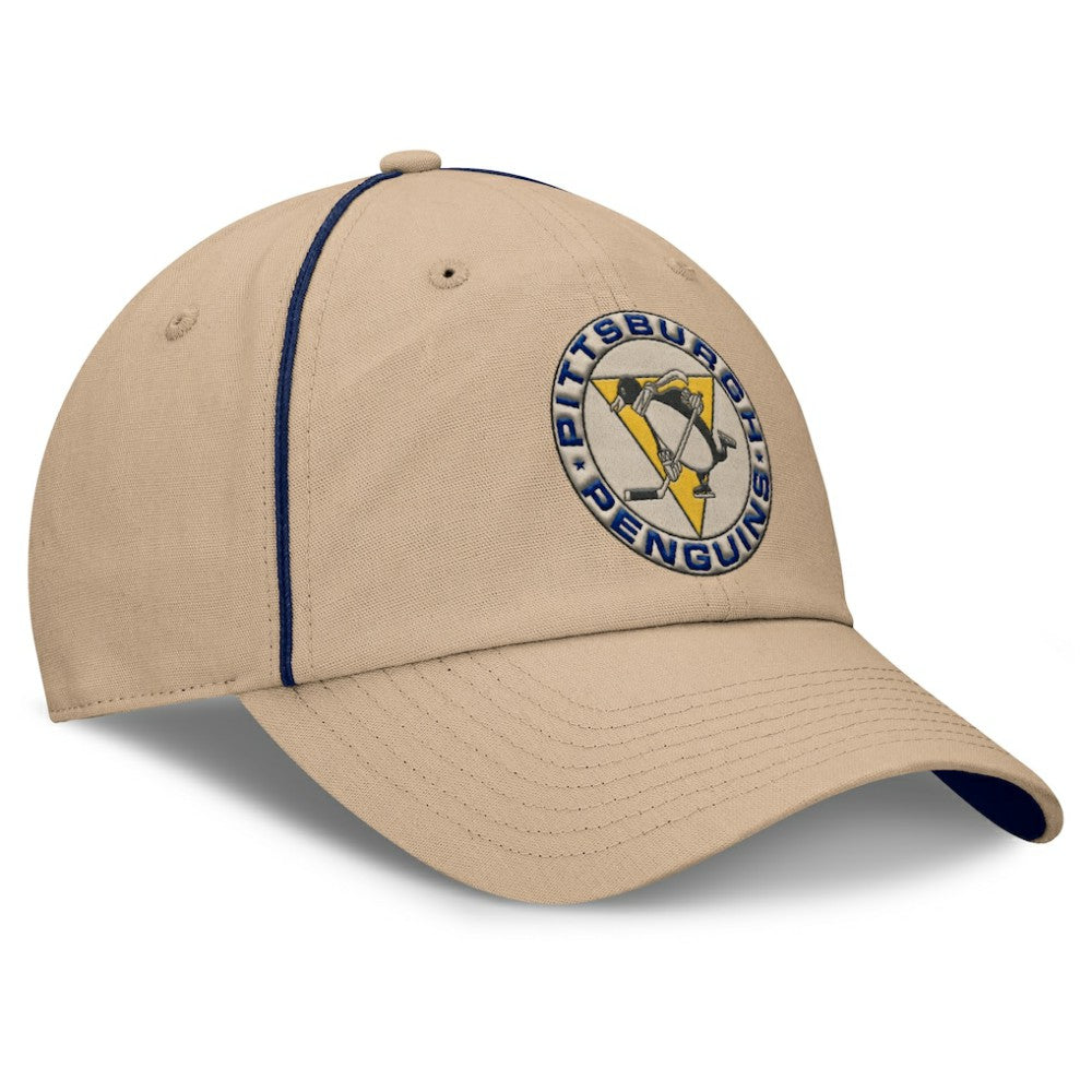 Pittsburgh Penguins Fanatics Heritage Setoff Adjustable Hat - Tan | US 202777699