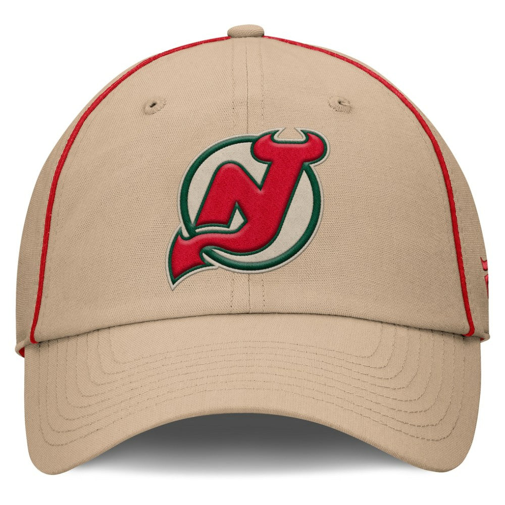 New Jersey Devils Fanatics Heritage Setoff Adjustable Hat - Tan | US 202777702