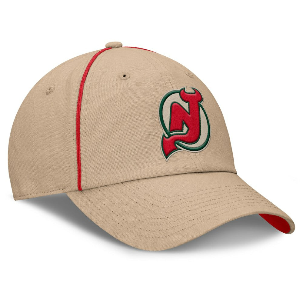 New Jersey Devils Fanatics Heritage Setoff Adjustable Hat - Tan | US 202777702
