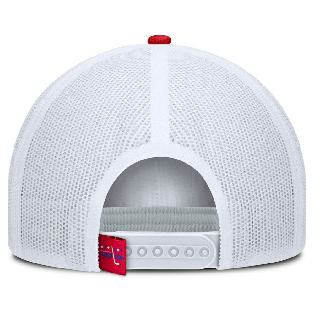 Washington Capitals Fanatics Heritage Dutch A-Frame Trucker Adjustable Hat - Red/White | US 202777746