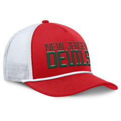 New Jersey Devils Fanatics Heritage Dutch A-Frame Trucker Adjustable Hat - Red/White | US 202777752