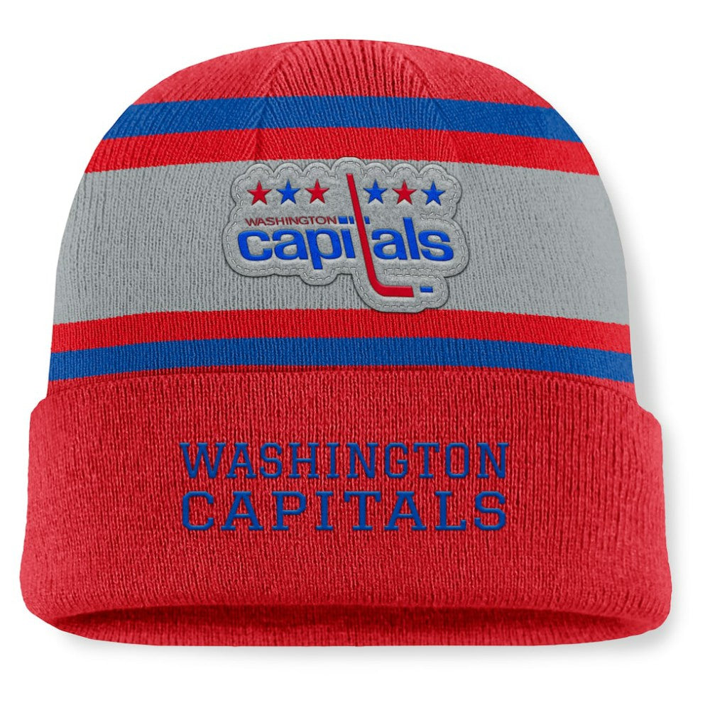 Washington Capitals Fanatics Heritage Varsity Cuffed Knit Hat - Red | US 202777757