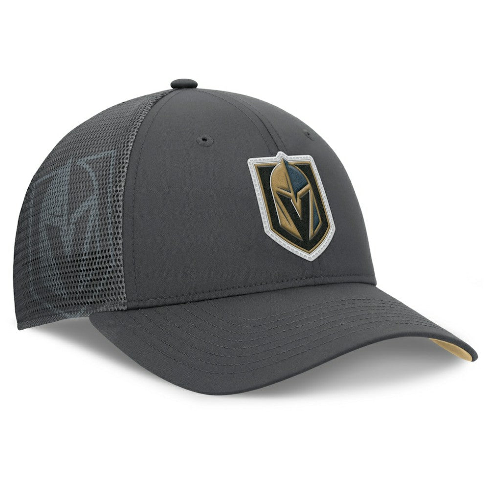 Vegas Golden Knights Fanatics Authentic Pro Home Ice Trucker Adjustable Hat - Charcoal | US 202777799