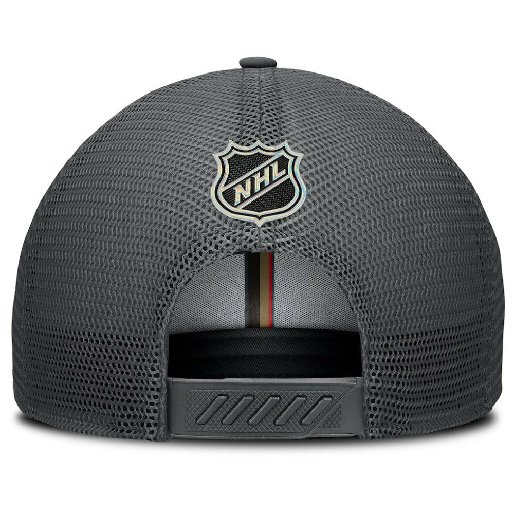 Vegas Golden Knights Fanatics Authentic Pro Home Ice Trucker Adjustable Hat - Charcoal | US 202777799