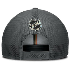 Vegas Golden Knights Fanatics Authentic Pro Home Ice Trucker Adjustable Hat - Charcoal | US 202777799