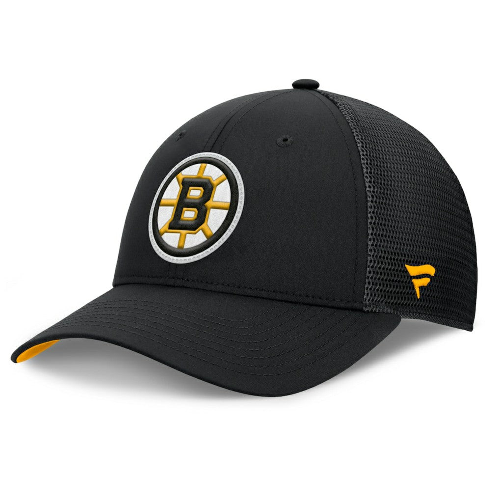 Boston Bruins Fanatics Authentic Pro Home Ice Trucker Adjustable Hat - Black | US 202777813