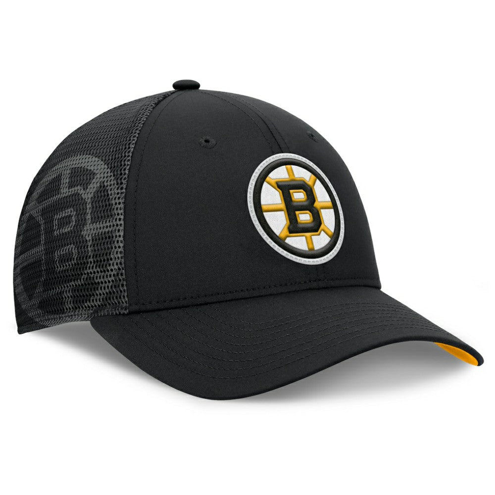 Boston Bruins Fanatics Authentic Pro Home Ice Trucker Adjustable Hat - Black | US 202777813