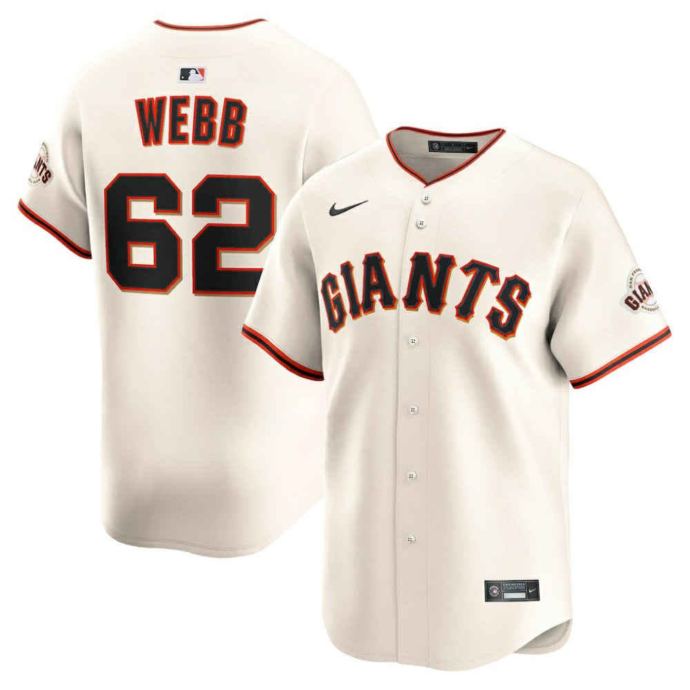 Logan Webb San Francisco Giants Nike Home Limited Player Jersey - Cream Jerseys