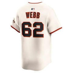 Logan Webb San Francisco Giants Nike Home Limited Player Jersey - Cream Jerseys